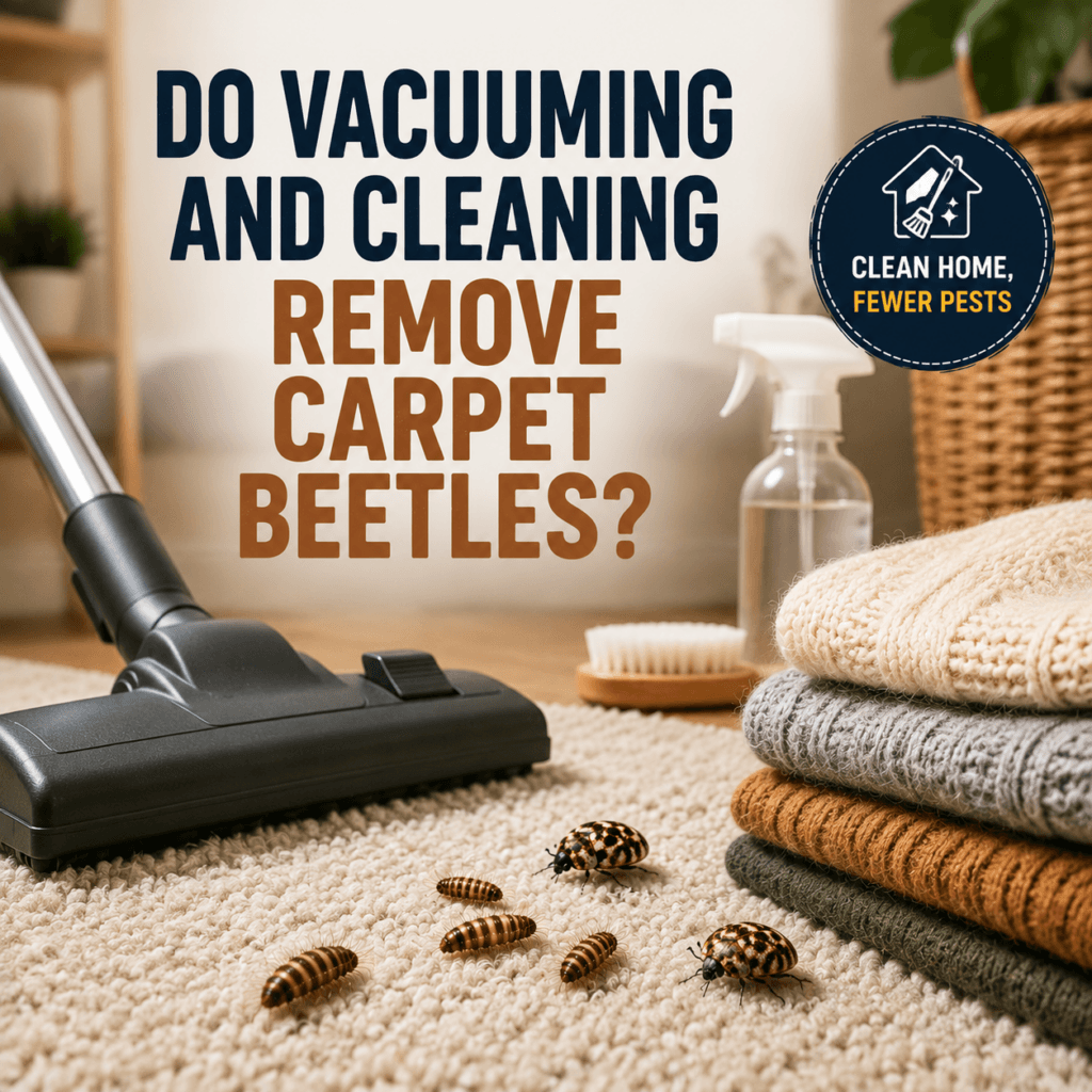 Do Vacuuming and Cleaning Remove Carpet Beetles?