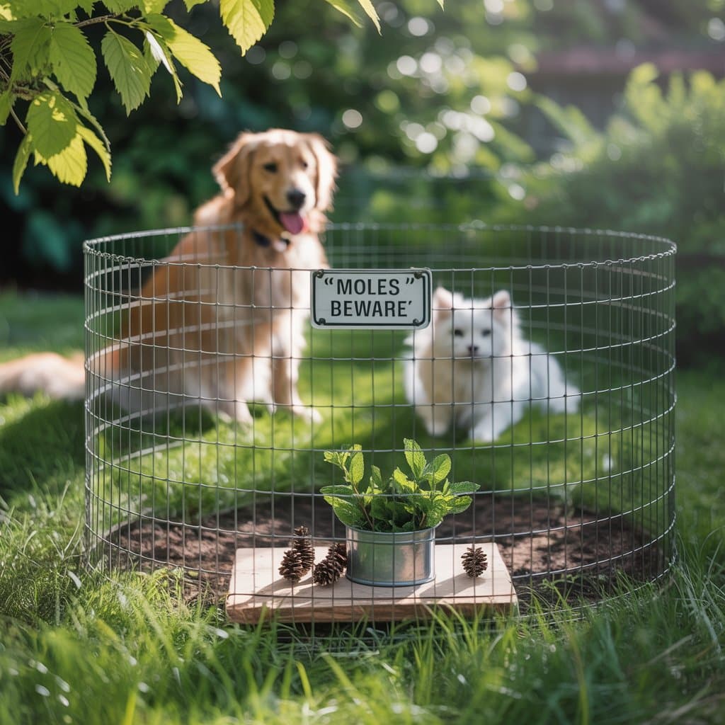 How to Deter Moles Without Harming Pets?