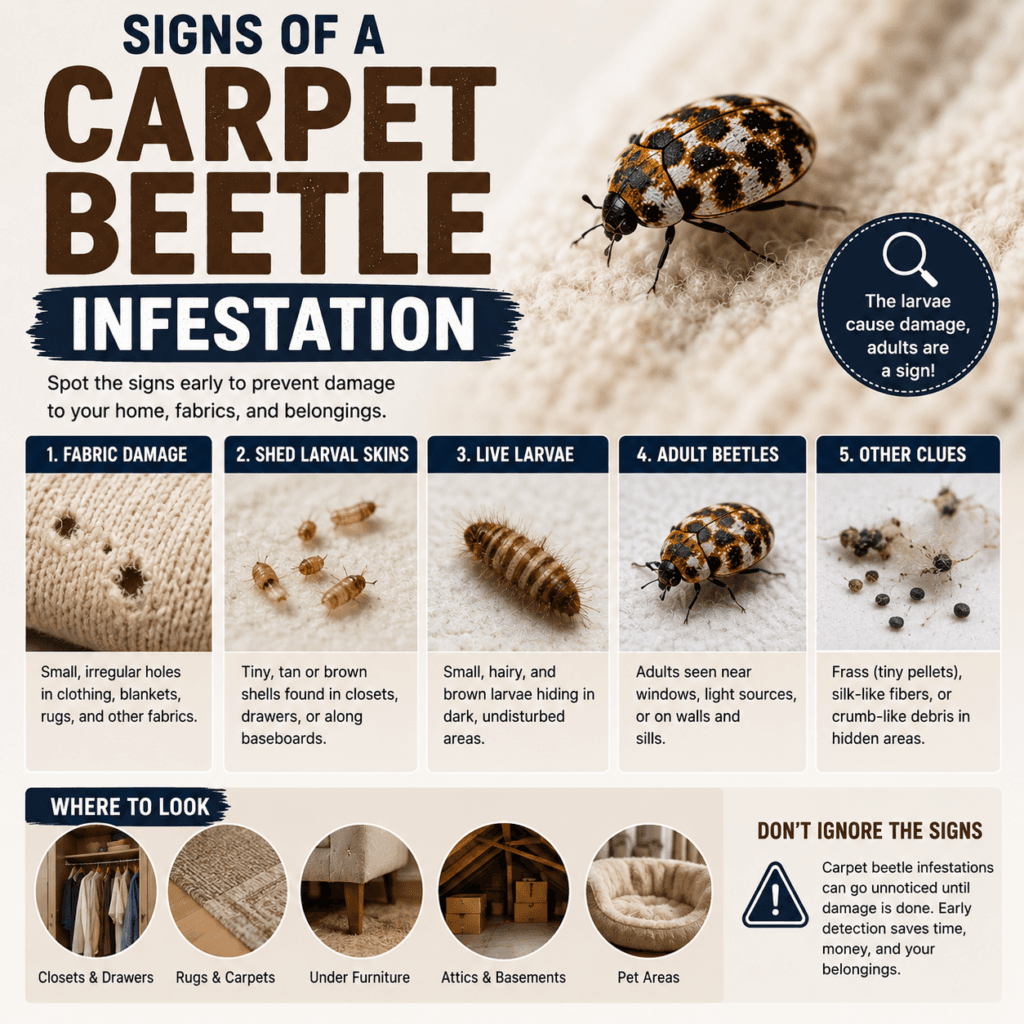 Signs of a Carpet Beetle Infestation